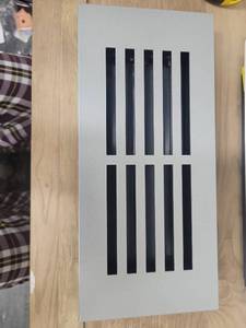 lot 22 image: Modern Linear Slot Floor Register Vent Cover 12x 5.5 - Retail $25