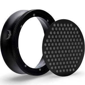 lot 27 image: KNODOS 58mm Magnetic Espresso Portafilter Dosing Funnel and Puck Screen Set Coffee Dosing Ring And Filter Compatible with 58mm Portafilter Basket Premium Espresso Machine Accessories - Retail $24