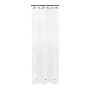 lot 98 image: Barossa Design Frosted Stall Shower Curtain Liner with 3 Magnets - 36 x 72, Waterproof PEVA Shower Liner for Small Bathroom Stall, PVC Free, Metal Grommets - Frost, 36X72 - Retail $10