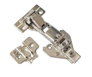 lot 135 image: 165 Degree Soft Close Cabinet Hinge, Single Pack Lazy Susan Corner Cabinet Hinge for Cabinet Frame to Door Connection, Kitchen Cabinet Hardware - Retail $14