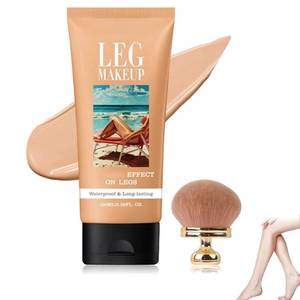 lot 193 image: Legs Makeup Waterproof with Brush,No Transfer Body Concealer,Tattoo Cover Up Makeup Waterproof,Long Last Body Foundation for All Skin Tones,100ML (Medium) - Retail $20