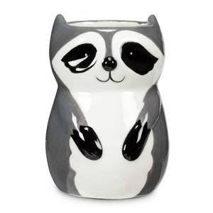 lot 201 image: Abbott Collection Sitting Raccoon PlanterVase - Retail $14