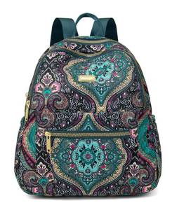lot 215 image: Pealwel Mini Backpack Purse for Women,Small Nylon backpacks for Ladies Backpacks Women Anti Theft Travel Bag (Bohemian) - Retail $21