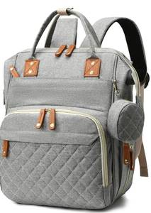 lot 247 image: Diaper Bag Backpack for Girls Boys Gray Toddler Diaper Bag with Changing Pad Baby Backpack Diaper Bag for Mon Dad Newborn Cute Mochila Pa�aleras para Bebe Ni�a Ni�o Baby Registry Search Essentials - Retail $20