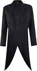 lot 984 image: picmefee Womens Magician Zatana Cosplay Costume Zatana Magic Tailcoat Shirt Vest Fullset (Black, Medium) - Retail $43