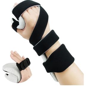 lot 2587 image: OSK Soft Functional Resting Hand Splint with Finger Separator,Stroke Hand Brace By Restorative Medical,Wrist Brace For Carpal Tunnel,Immobilizer Muscle Atrophy Rehabilitation(Right,Small) - Retail $21