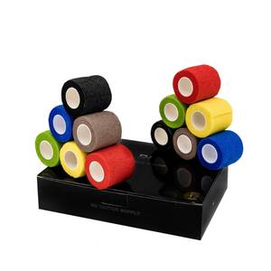 lot 2603 image: EH Tattoo Grip Tape 12Pcs Self-adhesive Bandage Cohesive Elastic Wrap for Tattoo Pen Machine Accessories - Retail $10