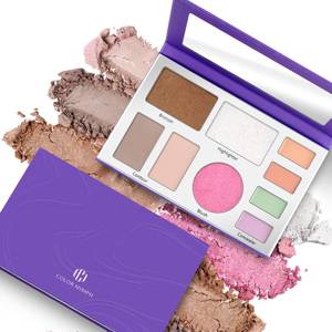 lot 2675 image: Color Nymph All In One Makeup Palette, 9 Colors Travel Make Up Set with Contour Blush Highlighter Concealer, Multi-Use Face Palettes with Mirror, Vegan & Cruelty-Free - Retail $15