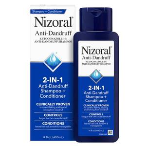 lot 2698 image: Nizoral 2-in-1 Anti Dandruff Shampoo and Conditioner, 14 Fl Oz, 1% Ketoconazole - Retail $27
