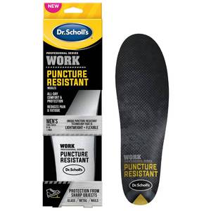 lot 2701 image: Dr. Scholls Professional Series Work Puncture Resistant Insoles, Mens 8-14, Trim to Fit - Retail $17