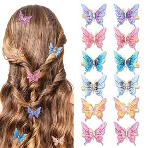 lot 2709 image: TODDER 12 PCS Colorful Butterfly Hair Clips, Realistic Butterfly Fairy Y2k Hair Clips for Women and Girls Hair Accessories for Themed Party, Prom, Birthday, Wedding and Back to School - Retail $6