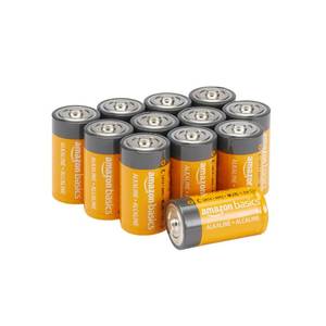 lot 2807 image: Amazon Basics C Cell Alkaline All-Purpose Batteries, 1.5 Volt, Long-Lasting Reliable Power, 5-Year Shelf Life, 12-Pack - Retail $13