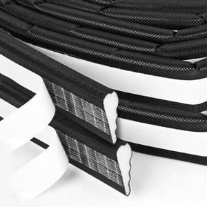 lot 2816 image: 2 Pcs 196 Inch Wedge-Shape Foam Window Weather Stripping Door Seal Insulation Strip, Soundproofing Window Inserts Foam Self Adhesive Draft Stopper Light Blocker for Winter Window Door Gaps, Black