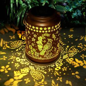lot 2818 image: Cardinal Solar Lantern Outdoor Cardinal Decor Garden Decor Waterproof Light Hanging Solar Lights Yard Decor, Christmas Gifts, Gifts for Women, Gifts for Mom, Gifts for Grandma - Retail $24