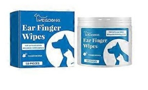 lot 2831 image: Yegbong Pet Ear Finger Wipes 50 Pieces - Retail $18
