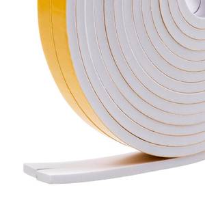 lot 2922 image: Sunroda 33Feet Weather Stripping Seal (12 x 14) for Door Window, High Density Foam Tape, Soundproofing, Insulation Strip, Door Sealers for Door Frame- White - Retail $10