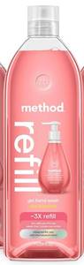 lot 2937 image: Method Gel Hand Wash Refill, Pink Grapefruit, 34 oz  - Retail $33