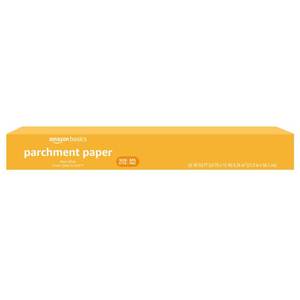 lot 2944 image: Amazon Basics Non-Stick Parchment Paper for Baking, Cooking, Oven Safe, 15 inches, 90 Sq Ft Roll, 1 Pack - Retail $8