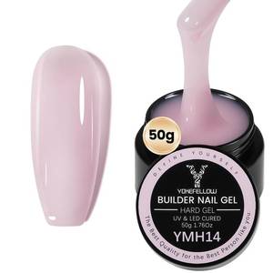 lot 2962 image: 50g Builder Gel for Nails, Long-Lasting Soak-Off Nail Extension Gel for Beginners & DIY Home Salon Manicure(YMH14-Light Nude) - Retail $14