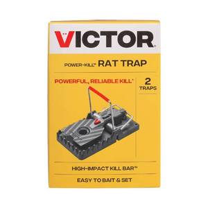lot 2978 image: Victor M144-2B Instant Power-Kill Easy Set Reusable Rat Trap - 2 Traps - Retail $7