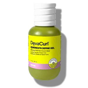 lot 2996 image: DevaCurl Quenchn Define Gel Strong Hold Non-Crunch Styler, 3 Oz  Lasts up to 7 Days  Locks & Moisturizes Curls  Enhances Shine - Retail $11