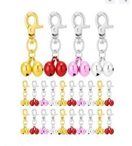 lot 3041 image: Guiqulai 24 Pack Cat Dog Collar Bells, Pet Small Bells with Clasps Bell for Cat Collar Dog Collar Charms - Pet Pendant Accessories Colourful Christmas Gift