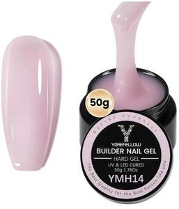 lot 3044 image: Yoke Fellow Builder Nail Gel 50g Hard Gel UV LED Cured YMH14 Light Nude&nbsp