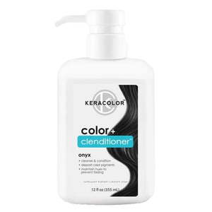 lot 3054 image: Keracolor Color  Clenditioner Temporary Hair Color Cream - Onyx - 12 fl oz - Retail $45
