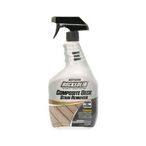 lot 3058 image: Rust-Oleum RockSolid Composite Deck Stain Remover-350551  32 oz - Retail $32