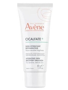 lot 3067 image: Avene Cicalfate Hydrating Skin Recovery Emulsion for post-procedure &amp post-tattoo, helps restore skin barrier, 24hr hydration, 1.3 Fl Oz - Retail $28