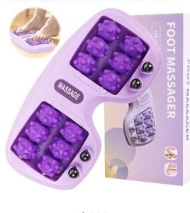 lot 3093 image: Meifuly Double Foot Massage Roller for Plantar Fasciitis, Portable Dual Foot Roller Tool for Home Use -&nbsp