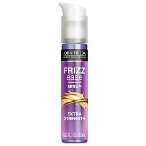 lot 3111 image: John Frieda Frizz Ease Extra Strength Hair Serum  Anti-Humidity Spray with Coconut Oil  1.69 oz - Retail $14