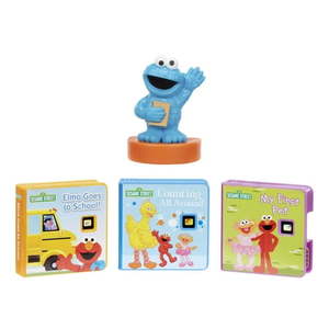 lot 3147 image: Little Tikes Story Dream Machine Sesame Street Cookie Monster & Friends Story Collection  Storytime Books  Audio Play Character  Audio Toy Gift  Toddlers  Kids  Ages 3 - Retail $23