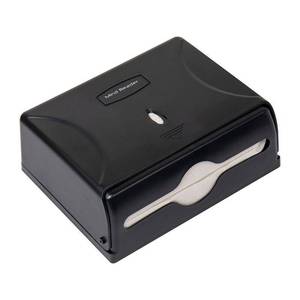 lot 3161 image: Mind Reader Multi-Fold Paper Towel Dispenser  Paper Towel Holder  Black - Retail $45