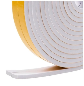 lot 3164 image: 33Feet Weather Stripping Seal (12 x 14) for Door Window, High Density Foam Tape, Soundproofing, Insulation Strip, Door Sealers for Door Frame- White&nbsp