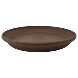 lot 3206 image: PSW Pot Collection AP30C 12-inch PlasticStoneWood Composite Plant Saucer Drip Tray No Drainage Hole (Drillable), IndoorOuter Water Tray, Chocolate - Retail $16