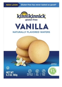 lot 3209 image: Kinnikinnick Gluten-Free Vanilla Wafers Naturally Flavored 6.3 oz 180g