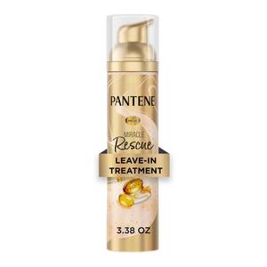 lot 3213 image: Pantene Miracle Rescue Leave-In Treatment with Pro-V Pearls, Instant Damage Repair, 3.38 oz - Retail $13