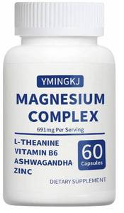 lot 3217 image: Magnesium Complex for Women DeepCalm 7-in-1 Bisglycinate, Citrate, Malate - Sleep Quality &amp Muscle Relaxation Support with L-Theanine &amp Ashwagandha &amp Zinc, Vegan - 30 Servings&nbsp