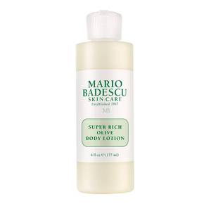 lot 3231 image: Mario Badescu Super Rich Olive Body Lotion for Dry Skin, Non-Greasy and Creamy Moisturizer Infused with Olive Oil, Ideal for All Skin Types, 6 Fl Oz - Retail $10