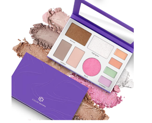 lot 3238 image: Color Nymph All In One Makeup Palette, 9 Colors Travel Make Up Set with Contour Blush Highlighter Concealer, Multi-Use Face Palettes with Mirror, Vegan & Cruelty-Free - Retail $10