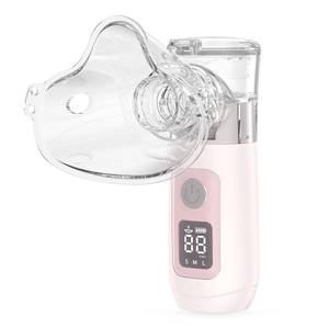 lot 3249 image: Smart Digital Display Portable Nebulizer for Adults and Kids, Portable - Rechargeable for Travel and Home Use, OTC SPACER-0422-HER-V3 - Retail $60