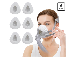 lot 3253 image: 6 Pack F20 Mask Liners Compatible with Small Size CPAP Full Face Mask Comfort Reusable Cushion Mask Covers,Absorbs Facial Oils and Moisture Improve The Comfort (Raw White) (Small)&nbsp