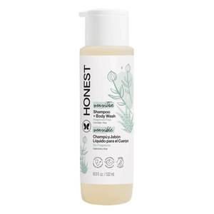 lot 3277 image: The Honest Company 2-in-1 Baby Shampoo & Body Wash, Fragrance-Free, Gentle, Tear-Free, Hypoallergenic, Naturally Derived, Sensitive Skin, 18 fl oz - Retail $17