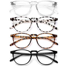 lot 3286 image: Blue Light Blocking Glasses for WomenMen - 4-Pack Computer ReadingGamingTVPhone Glasses, Anti-Glare&nbsp