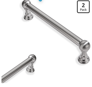 lot 3302 image: 2 Pack 3-12 Inch Hole Center Brushed Nickel Cabinet pulls 100% Solid Heavy Duty Dresser Pulls Cabinet Drawer Pulls for Kitchen Cupboard Hardware - Retail $8