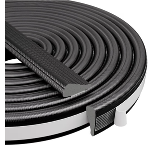lot 3309 image: Wedge-Shape Window Weather Stripping Door Frame Seal Strip 20FT Black,Upgrade Black Foam,Soundproofing,Draft Stopper,Winter Insulation,Noise Blocker, Gap Filler for Exterior Front Door Side