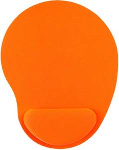 lot 3412 image: ZhangyiHot Wrist Rest Mouse Pad With Memory Foam Stepped-Wedge Design - Pain Relief, Non-Slip Comfortable Mousepad for Office Home Computer Laptop (Orange) - Retail $7