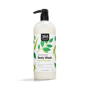 lot 3443 image: 365 by Whole Foods Market, Body Wash Moisturizing Aloe & White Tea, 32 Fl Oz - Retail $8