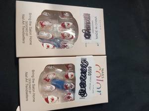 lot 3463 image: 2 Pack Holiday Christmas Nails&nbsp